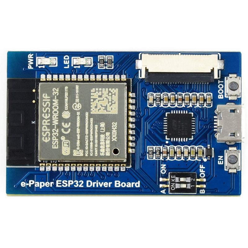 Waveshare papan Driver e-paper Universal dengan WiFi Bluetooth SoC ESP32 Onboard mendukung berbagai panel mentah kertas elektronik SPI