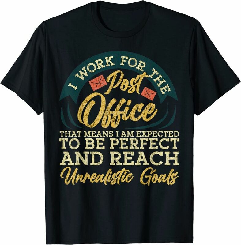 Śmieszna poczta z cytatem dla pracownika poczty t-shirty Unisex dla mężczyzny kobiety krótkie letnie koszulki modne ubrania dla pary
