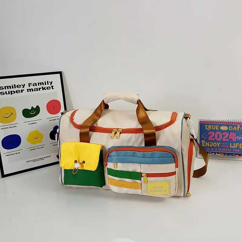 Oxford große Kapazität Reisetaschen Farbe passend hochwertige einzigartige Design Schulter und Handtaschen für Frauen 2024 lässig neu