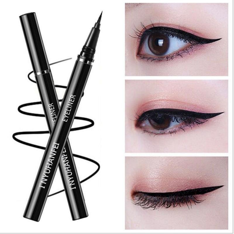 Eyeliner Makeup Quick Drying Waterproof One Stroke Molding Long Lasting Cosmetics Smooth  Easy To Color Suitable for Beginners
