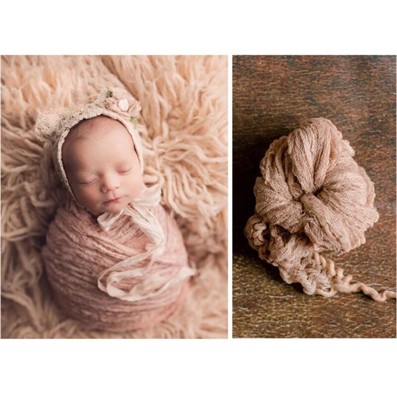 ทารกแรกเกิดการถ่ายภาพ Props ยืดวางผ้าห่มสำหรับทารกภาพพื้นหลังห่อผ้าห่ม DIY Photo ฉากหลังตกแต่ง