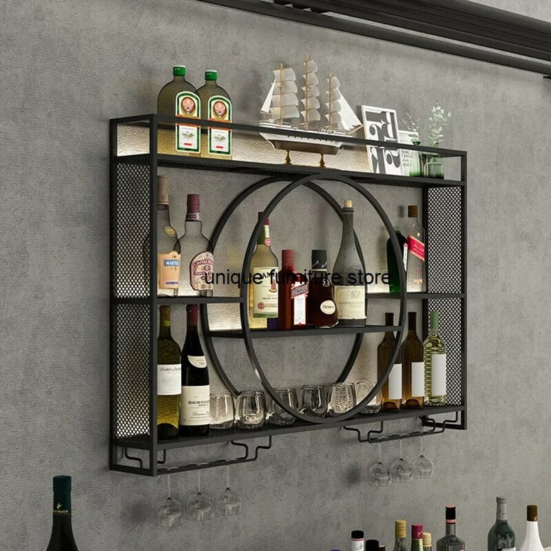 Portabottiglie portabottiglie per montaggio a parete adattare singolo portabottiglie in miniatura nero portabottiglie per vino arredamento Szafeczki mobili da Bar