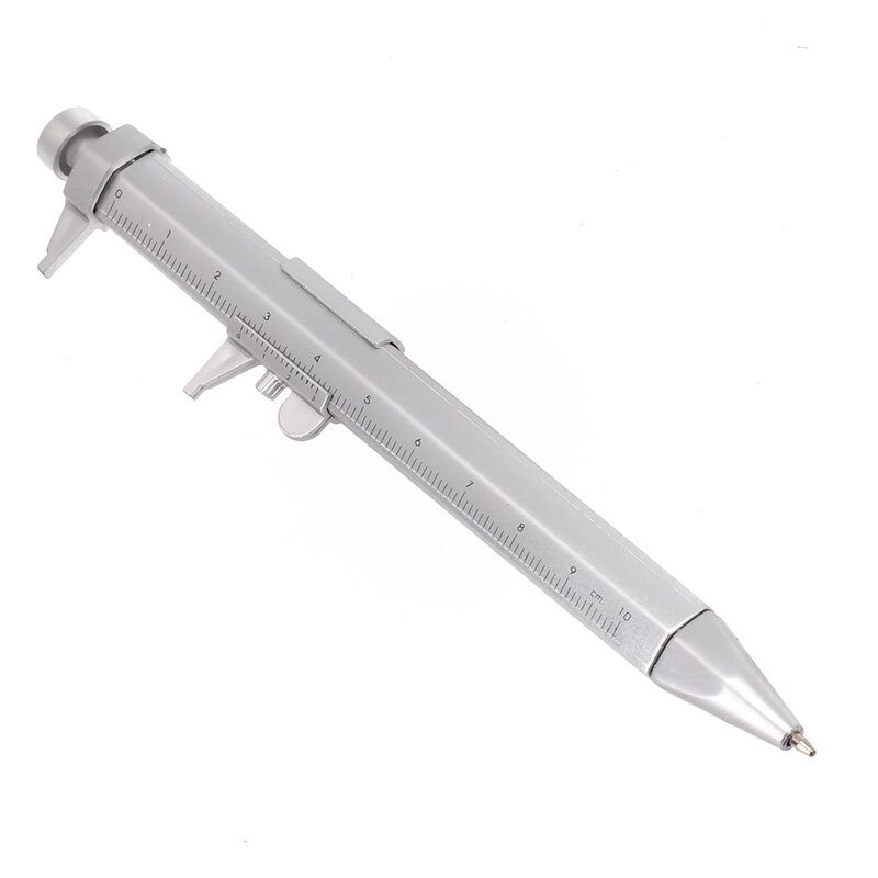 Многофункциональная ручка-штангенциркуль с нониусом 0-100 мм, измерительный инструмент, ручка с гелевыми чернилами диаметром 1,0 мм, шариковая ручка с черными/синими стержнями