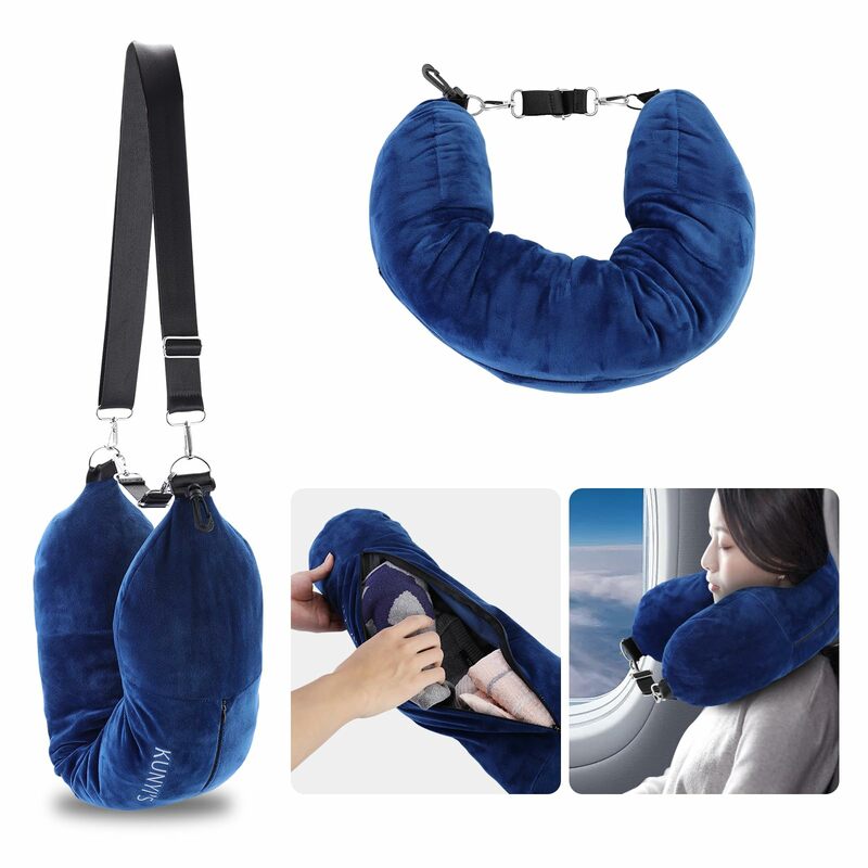 Travel Pillow You Stuff with Clothes As Carry-On Luggage Fits Up to 5 Days of Travel Essentials Transformable Luggage Pi