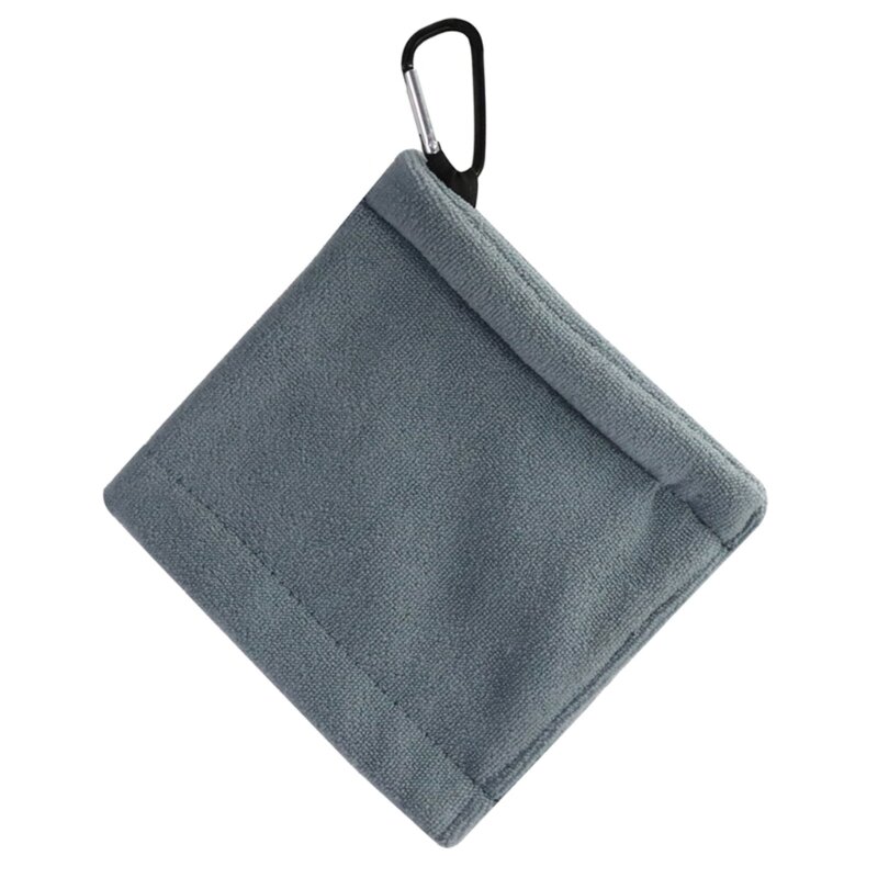 Golf Ball Towel Microfiber Golf Towel with Carabiner Clip Golf Head Clean Towel