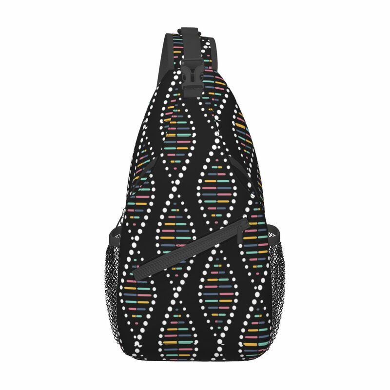 DNA Chemistry Sling Bags for Men and Women, Chest Crossbody, Initiated Sling Backpack, Hiking Travel Daypacks, Science Bags