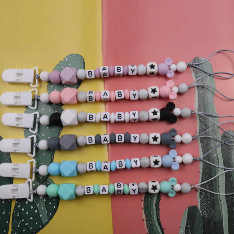 DIY spersonalizowana nazwa smoczek dla niemowląt klipsy kreskówka smoczek na sutki akcesoria łańcuszek z klamerką niestandardowe zabawka ząbkowanie karmienia niemowląt