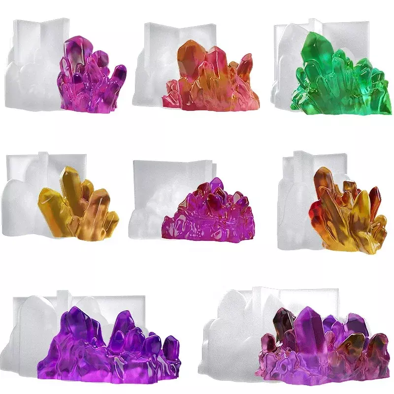 Stone Shape Silicone Epoxy Resin Mold, DIY Crystal Cluster, Jewelry Tool, Jewelry Accessories