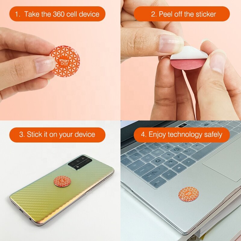 Emf Bescherming Anti Straling Sticker Nieuwste Smart Dot Negatieve Ionen Anti Straling Telefoon Sticker Voor Laptop