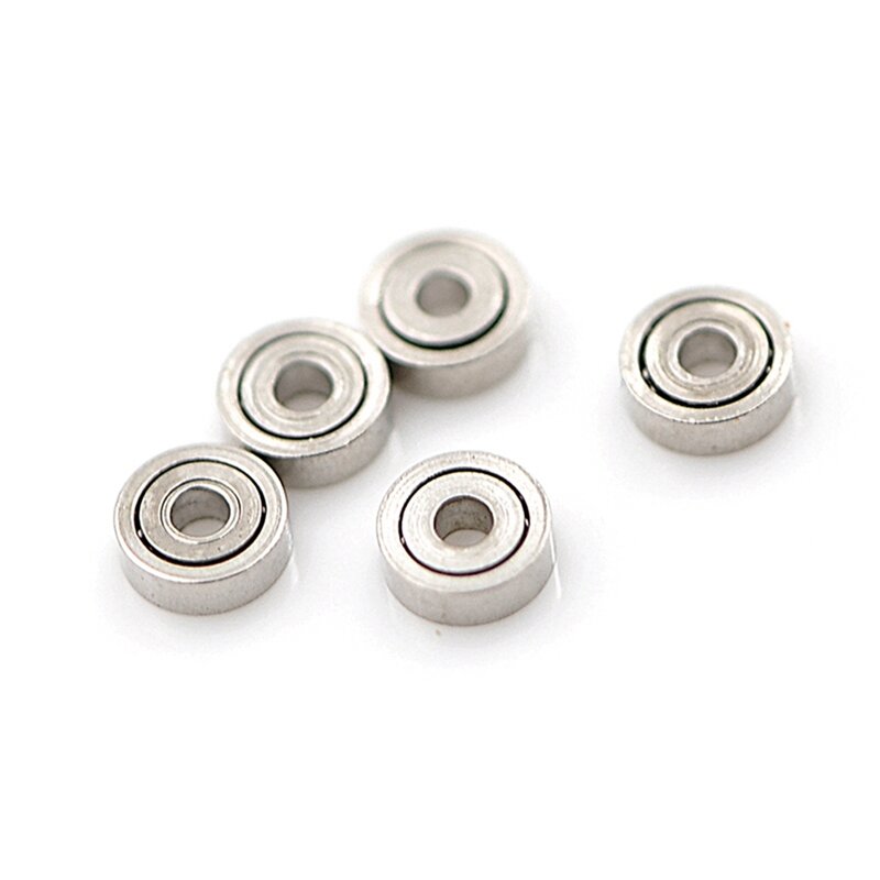 Mini rodamientos de bolas en miniatura, 10 piezas, 681ZZ, Micro rodamiento abierto de Metal, 1x3x1mm