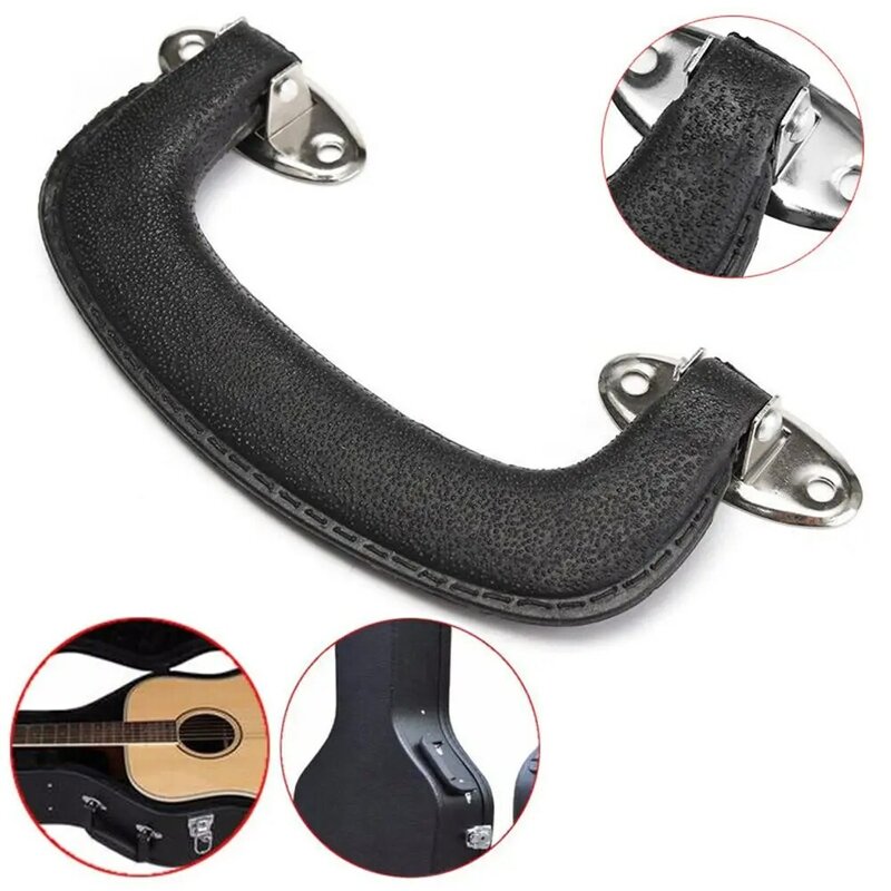 Black Replacement Case Handle Luggage Cabinet Pulls Handle For Flight Bag Guitar Trolley Wine Box Handle Replacement Parts