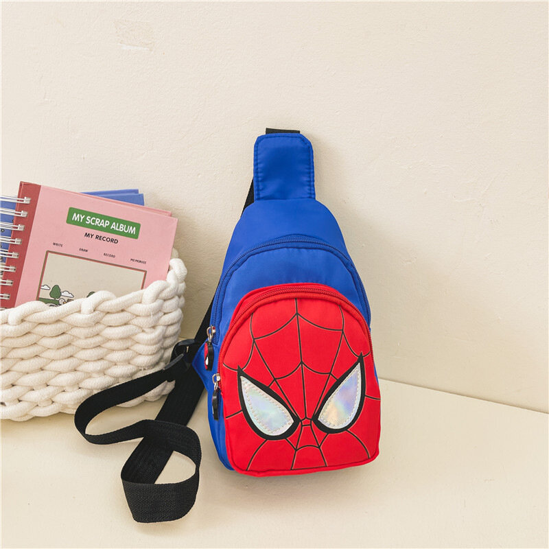 Disney Marvel ใหม่เด็กกระเป๋าเป้สะพายหลัง Spiderman รูปแบบขนาดใหญ่ความจุกระเป๋า Casual นักเรียนเด็กหญิงเด็กชายกระเป๋า