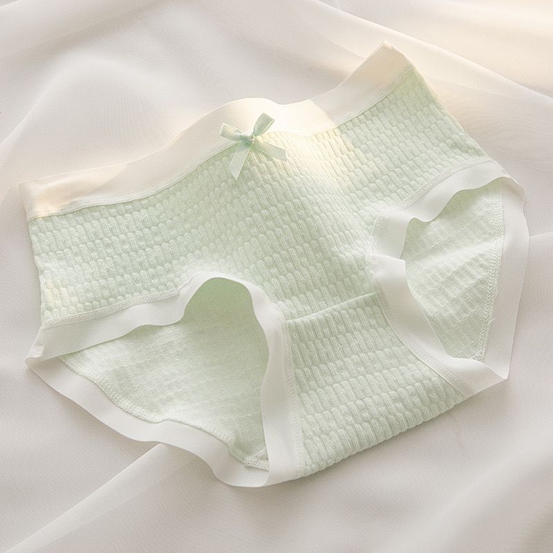 Comfortable Cotton Underwear Underwear Hollow Mesh Panties Pure Cotton Women Briefs Simple Mid-waist Ruffle