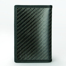 Grande Capacidade Carbon Fiber Pocket Change Wallet, Multi-Slot, Multi-Function, Organ Card, Novo