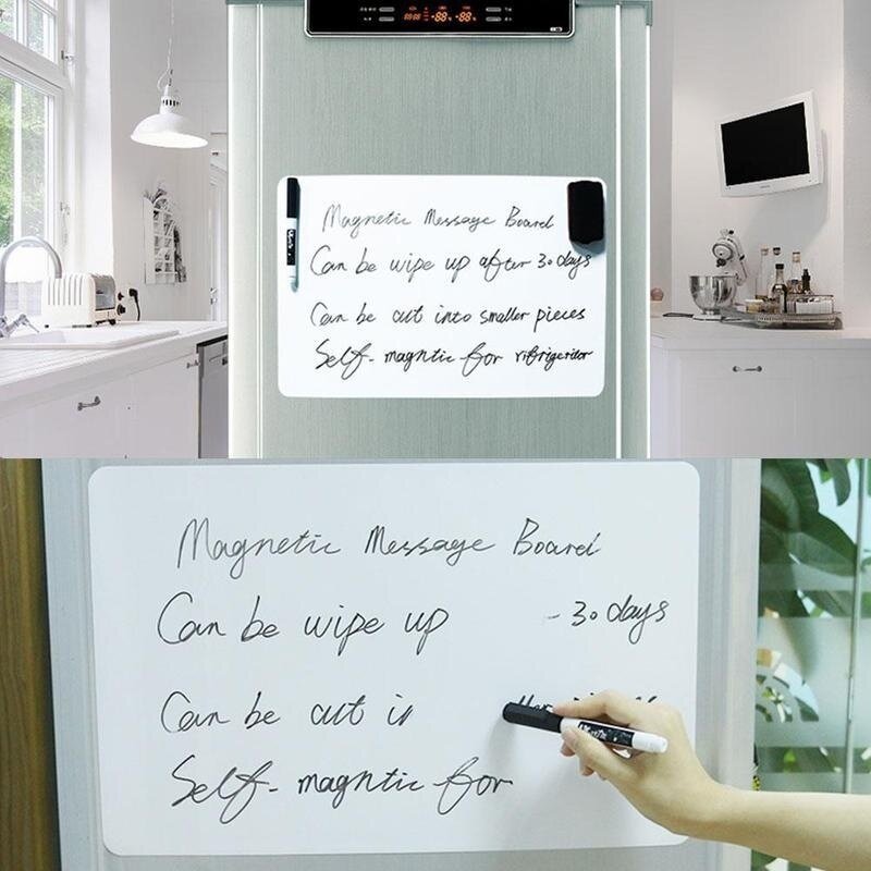 Ímãs de geladeira à prova d' água, quadro branco, crianças, desenho de mensagens, geladeira, bloco de notas