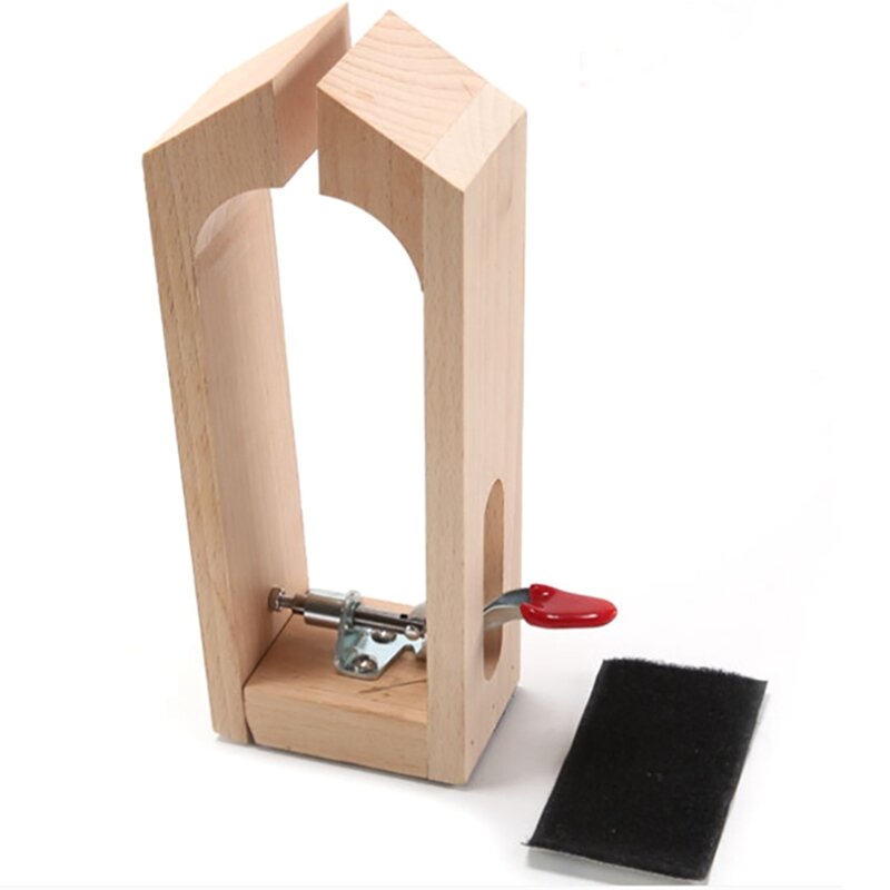 Clips de madera cosidos a mano, marco de madera Simple, herramientas de bricolaje de cuero hechas a mano, herramientas de Clips de retención