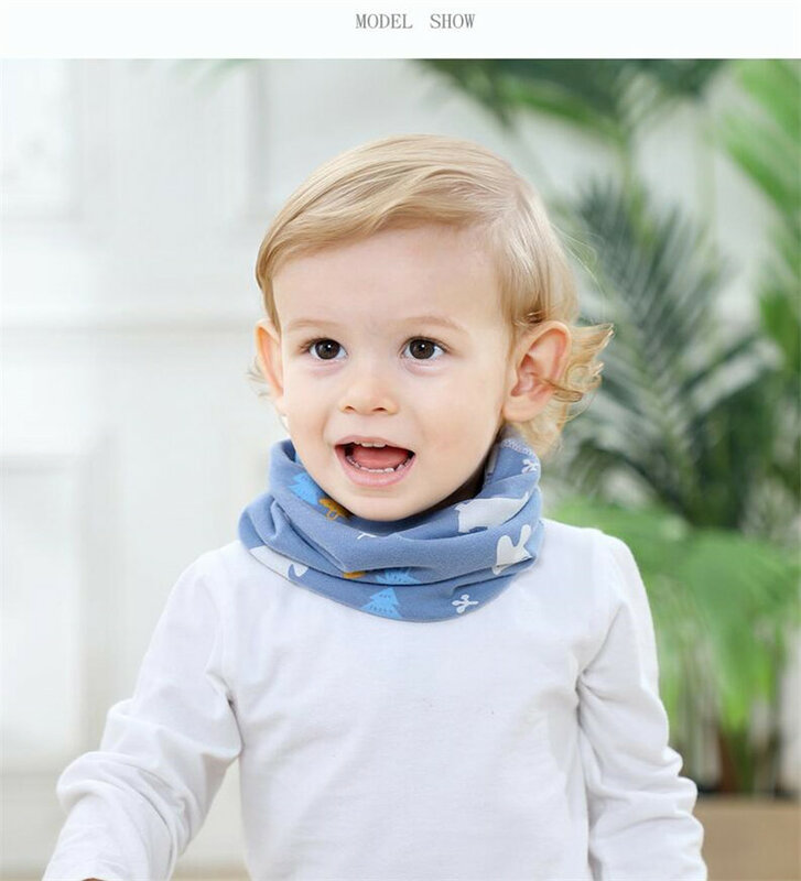 Новый Зимний весенний детский шарф осенний теплый детский шарф для шеи волшебный глушитель для мальчиков и девочек детский хлопковый шарф шапка для ушей