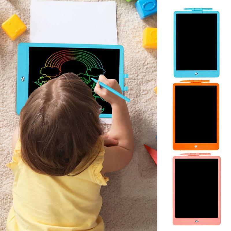 Tablet de Escrita LCD com Botão Apagar, Almofada Doodle Impermeável, Almofada de Escrita Precoce, Alimentado Por Bateria, Proteção para os Olhos, Criança