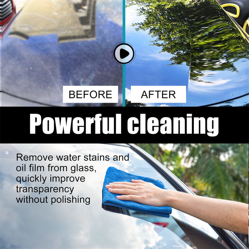 Nettoyant pour vitres de voiture, nettoyeur de taches d'huile, nettoyeur de dél'offre buage pour pare-brise et rétroviseur, livres, 100ml