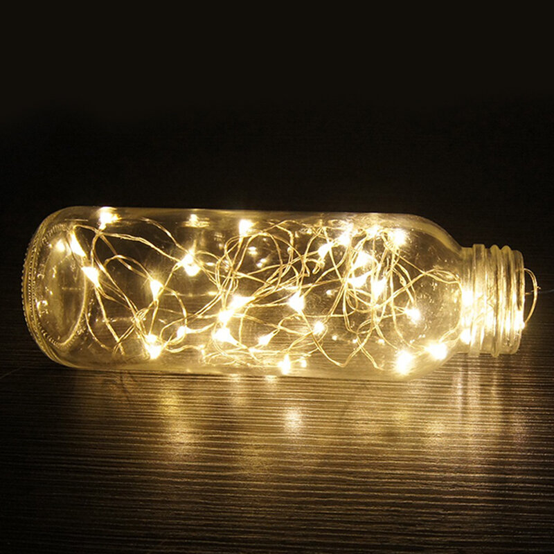 Impermeável LED Light String para grinalda de Natal, baixa tensão, fio de cobre, fada, 3V, 1 m, 3 m, 5 m, 10 m, 20 m, 30m