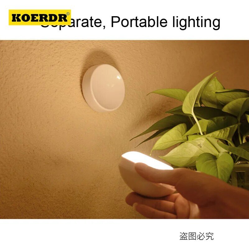 Lampa z czujnikiem ruchu bezprzewodowa lampa lampka USB z możliwością ładowania bezprzewodowe lampki nocne ładowanie ścian do korytarza dekoracja sypialni Home