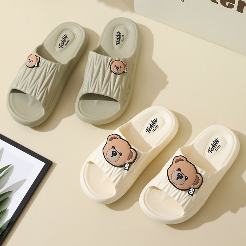 Unisex House Shoes Non-Slip thick Soft Platform Slide Sandals for Women Men Indoor Outdoor Shower Bathroom Slipper for Adult
