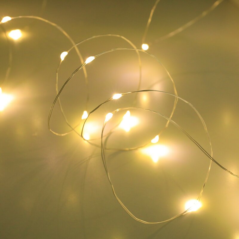 Guirnalda de Luces Led solares de alambre de cobre, lámparas decorativas impermeables para jardín, decoraciones para festivales, 2024