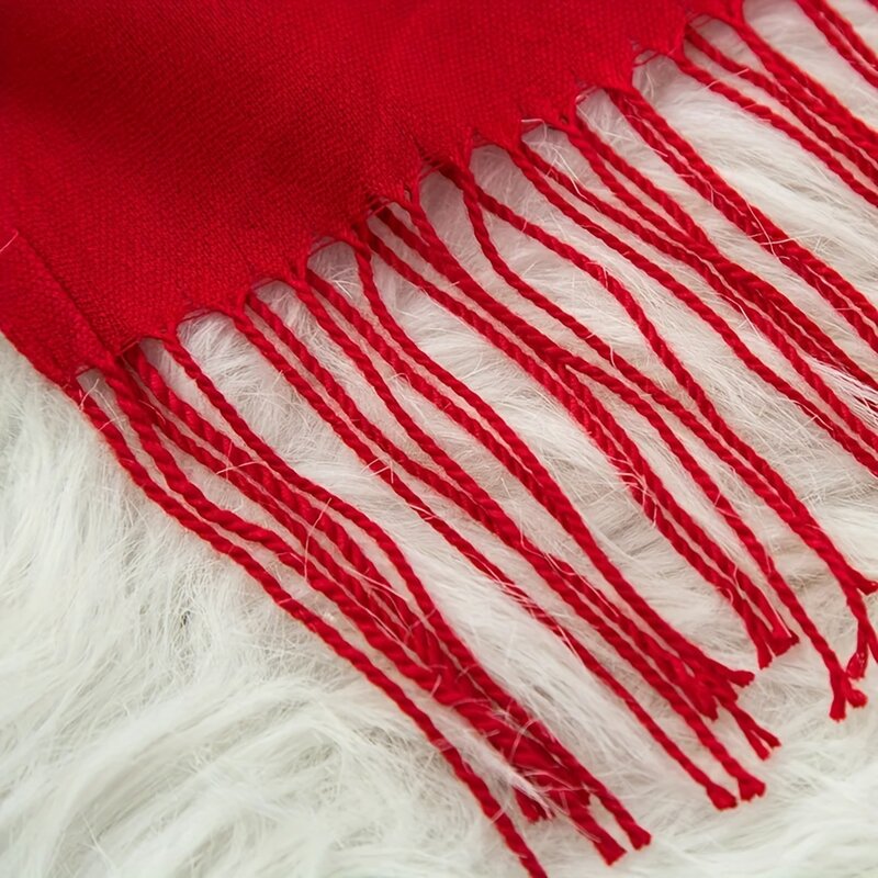 여성용 얇은 통기성 스카프, 단색 히잡, 심플한 스타일, 부드럽고 따뜻한 태슬 숄, 2024 신상