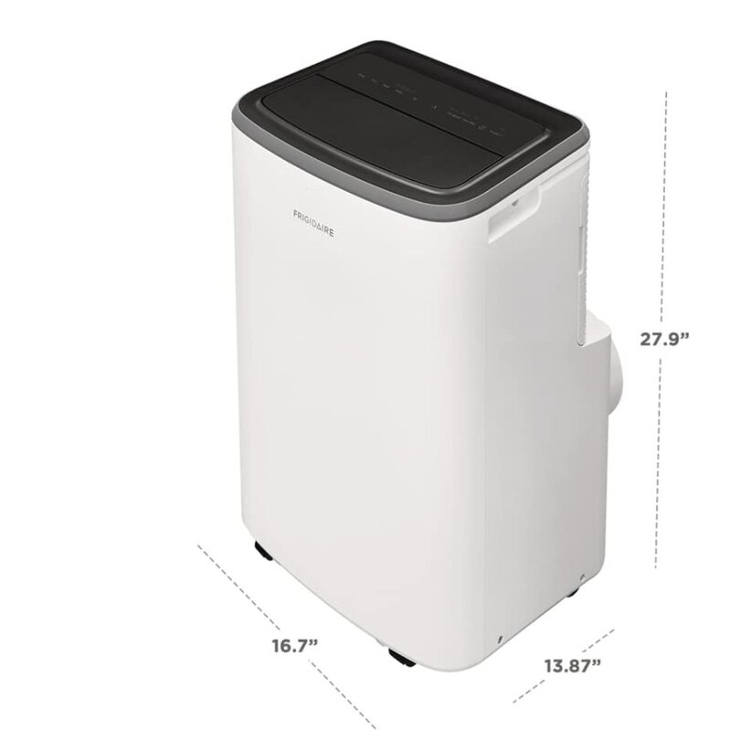 Tragbare Raum klimaanlage, 5500 BTU (Doe) mit Mehrgang lüfter, Luftent feuchter modus, leicht zu reinigender wasch barer Filter, in Weiß