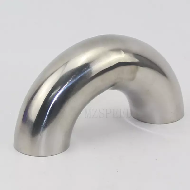 304 Stainless Steel Sanitary Weld 180 Degree Bend Elbow Pipe Fitting For homebrew Dairy Product 19mm-89mm