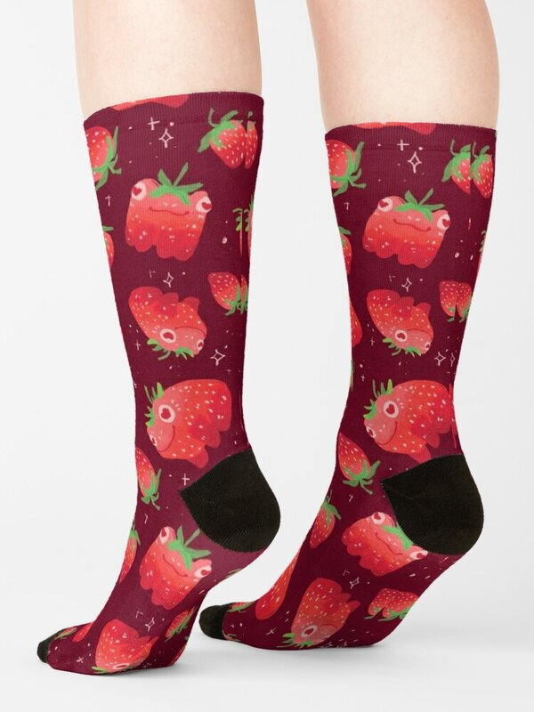 Erdbeer frösche wiederholen Muster Socken laufen Set Frauen Socken Männer