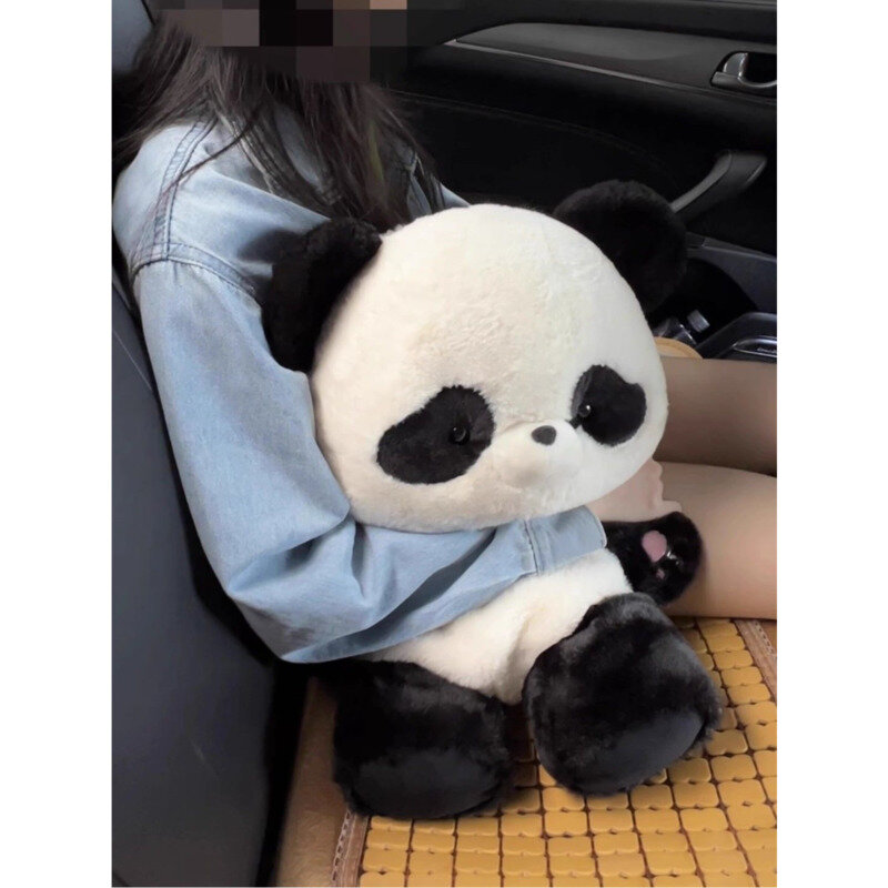 Cartoon Cute Panda Shape peluche zaino 2 taglie disponibili borsa a tracolla rimovibile donna Kawaii Soft Cartoon Anime Doll Bags