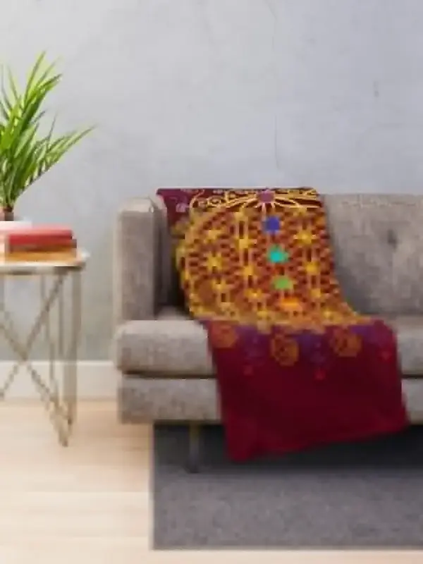 Blume des Lebens, Chakren, Spiritual ität, Yoga, Zen, Decke Weihnachts dekoration Sofa dekorative Sofa decken