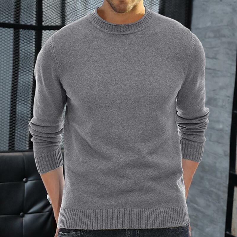 2023 Autumn and Winter New Sweaters Men's Knitted Sweater Warm Fit High Quality Pullover Sweater Men