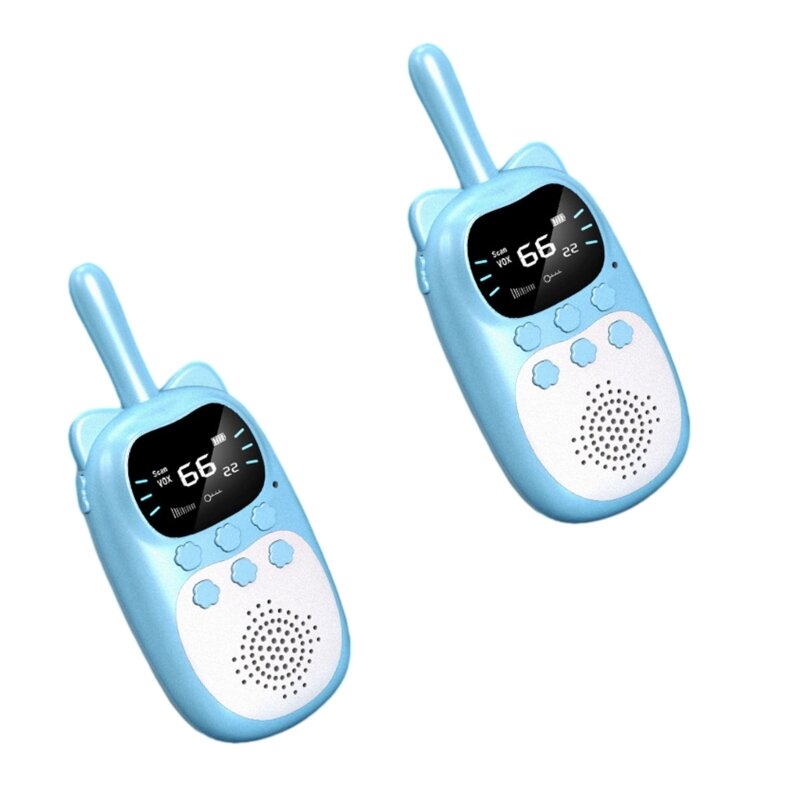 Giocattolo elettrico walkie-talkie per i più piccoli Regalo per giocattolo citofono del fumetto del bambino 2 pezzi