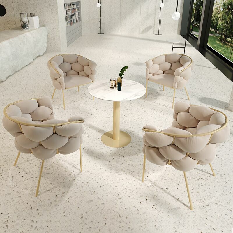 북유럽 모던 대리석 테이블 및 의자 콤비네이션 레스토랑, 다인용 직사각형 테이블 및 의자