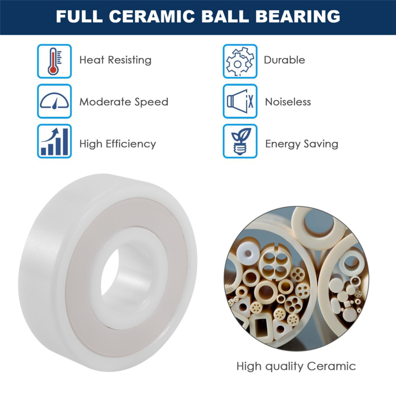 608-2Rs Full Ceramic Sealed Bearing 8X22X7 Zro2 Ball Bearings 18273