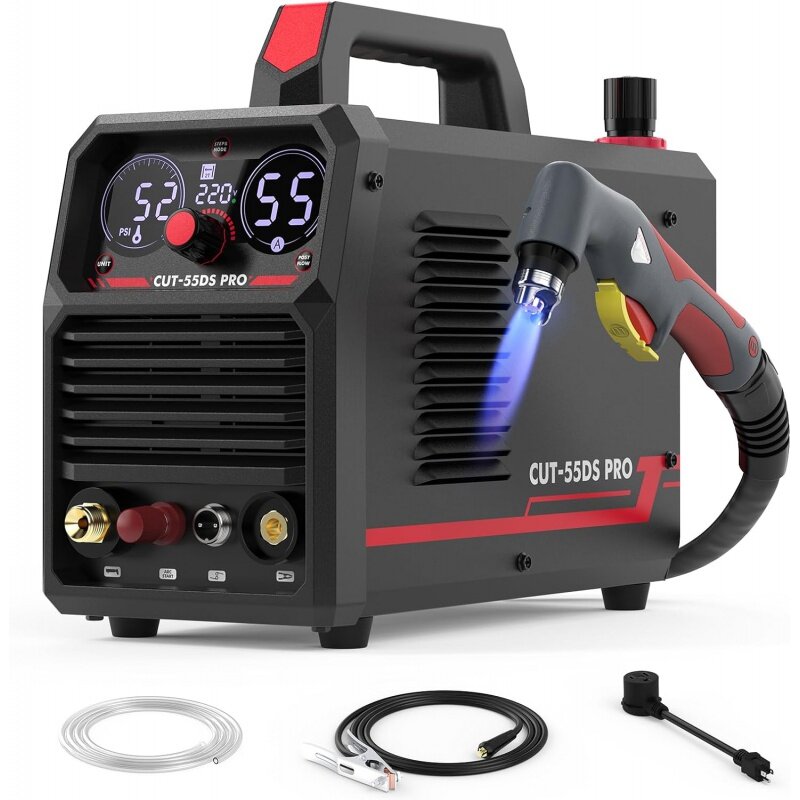 YES WELDER 55 Amp Plasma Cutter Non-High Frequency Screen Display Non-Touch Pilot Arc Digital DC Inverter 110/220V Dual Voltage