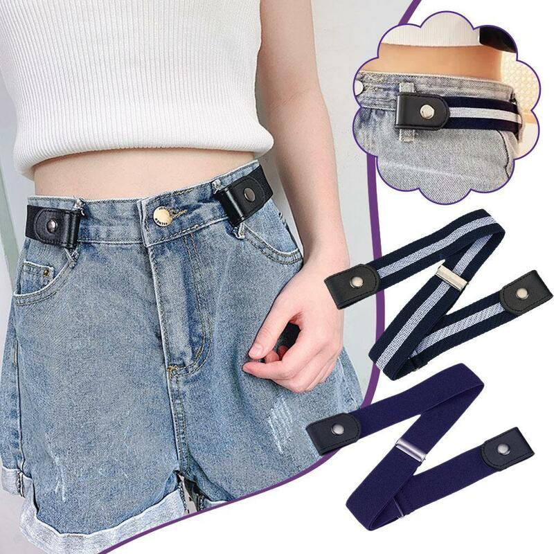 Cintura invisibile elastica libera regolabile cintura decorativa per persona pigra senza segni fascia elastica in vita per donna per pantaloni di jeans