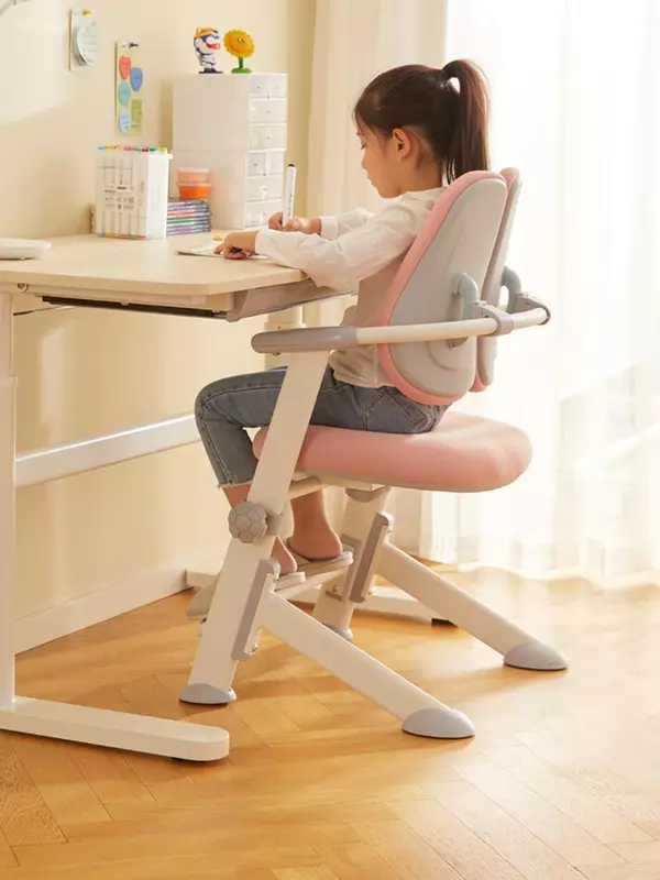 Krzesło edukacyjne dla dzieci można podnosić i opuszczać, aby wyregulować krzesło do pisania, uczeń szkoły podstawowej oparcie, krzesło domowe, de