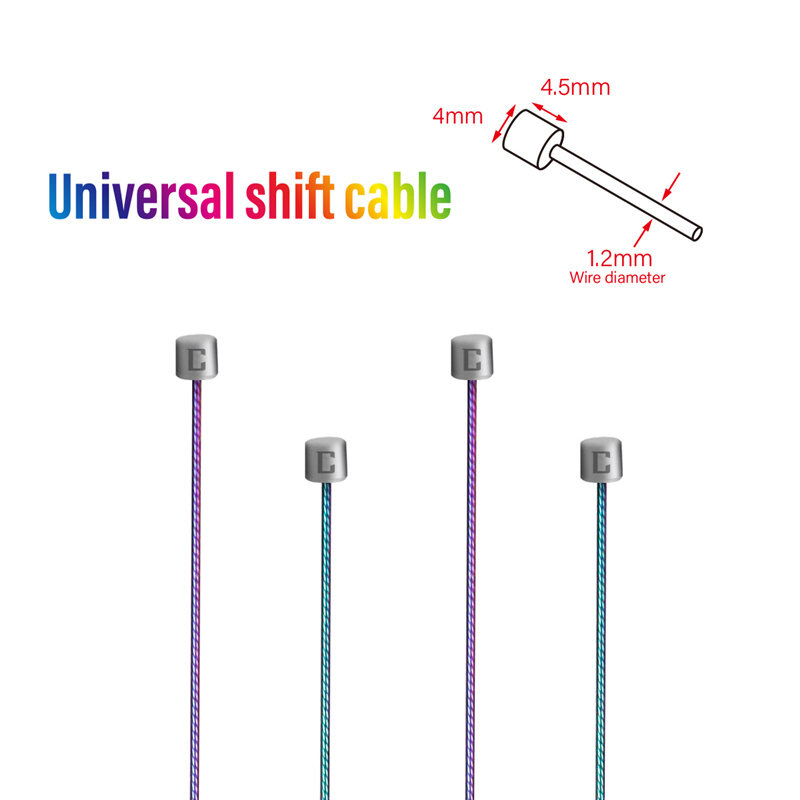 Chooee Bicycle Shifter Cable Rainbow Prevent Rust Front Rear MTB Bike Shift Gear Inner Line Road Cycling Shifting Accessories