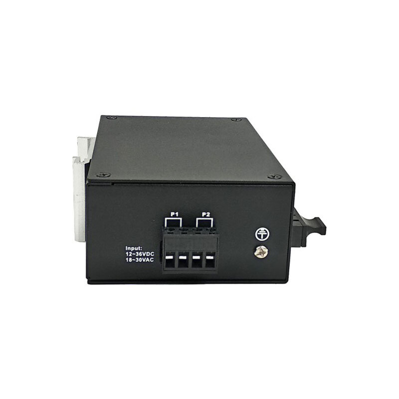 Interruptor Ethernet Industrial de Nível Básico, Trilho DIN, 1 Óptico, 4, 100m, 12V, 24V, 5 Portas, IDM-7152