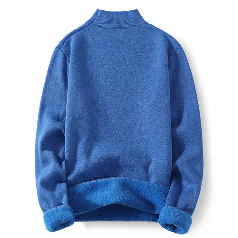 Зимний мужской свитер с бархатной подкладкой, Новое поступление 2022, плотный теплый студенческий мужской вязаный пуловер для мальчиков-подростков, Лидер продаж M07