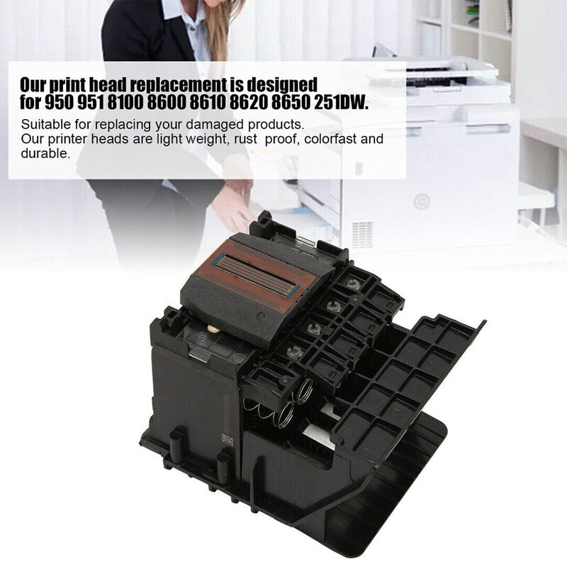 Cabezal de impresión para impresora HP950, accesorios de repuesto para herramientas eléctricas, 8100/8600/8610/8620/8650 251DW 276DW, 1 unidad