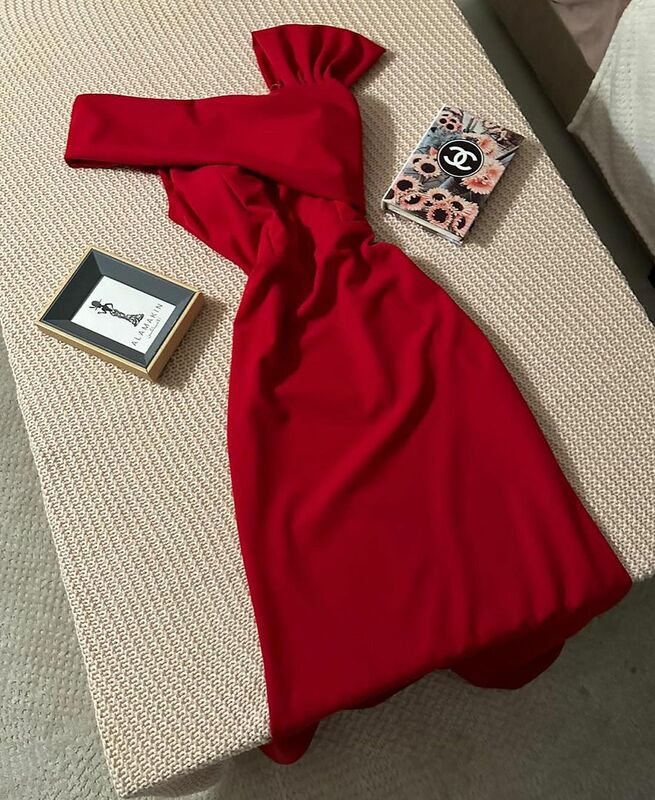 Vestidos de Noche elegantes rojos, vestidos de fiesta de sirena sin hombros, sin mangas, plisado, largo hasta el suelo, Formal