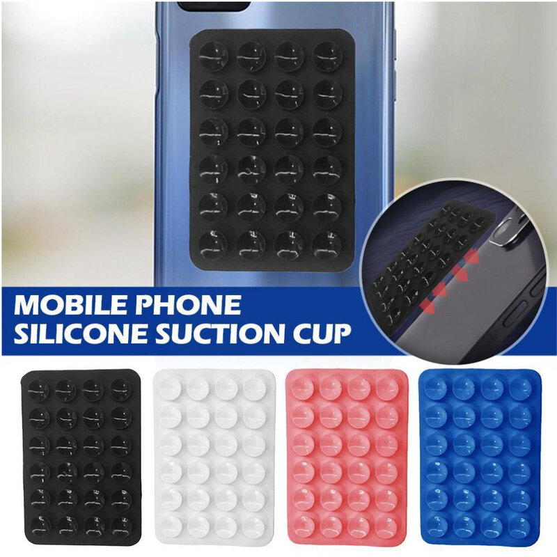 Casing telepon hisap silikon dudukan perekat tempat kartu untuk casing telepon kompatibel dengan Aksesori casing ponsel utama