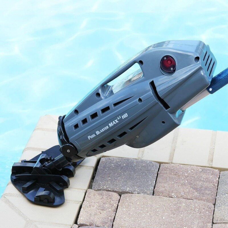 POOL BLASTER Max HD Cordless Pool Vacuum - Heavy-Duty Cleaning with High Capacity, Handheld Rechargeable Swimming Pool Cleaner