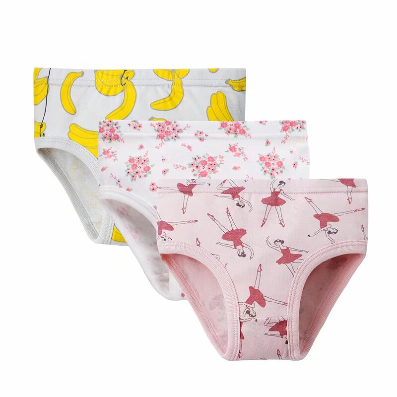 3pcs/set Baby Girls Underwear High quality 100% cotton Panties Kids Short Briefs Children Underpants 2-12Y