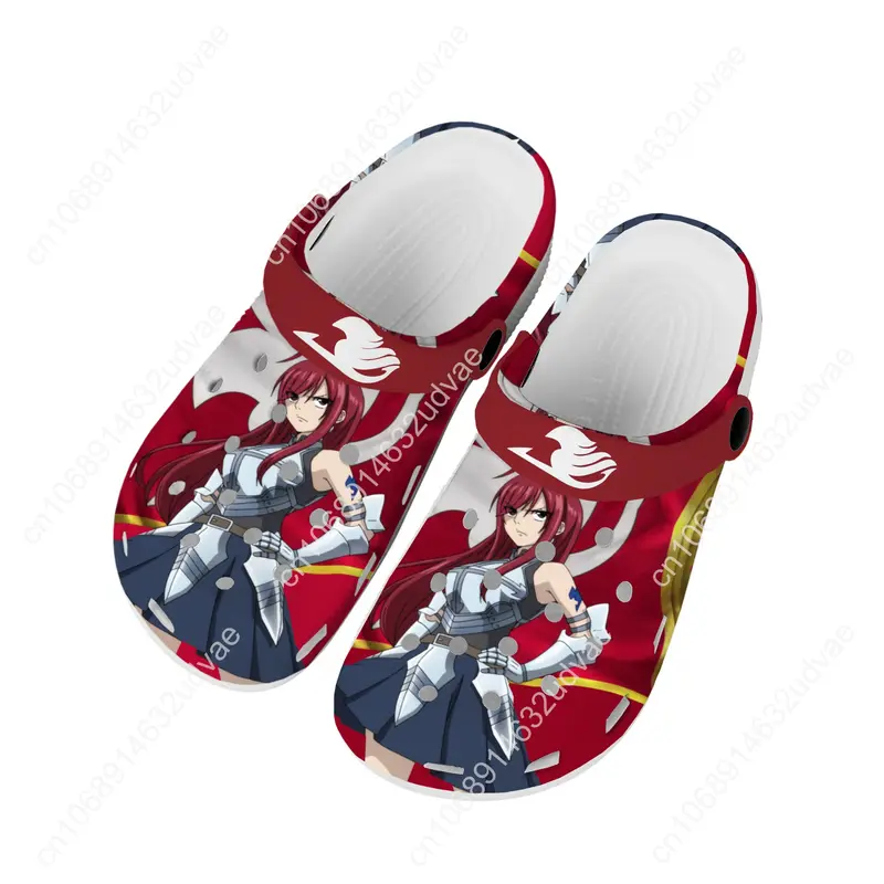 Sapatos de água com estampa 3D Anime para homens e mulheres, F-Fairy T-Tail, Erza Scarlet, personalizado, tamancos domésticos, sapato adolescente, tampo de jardim, chinelos de praia