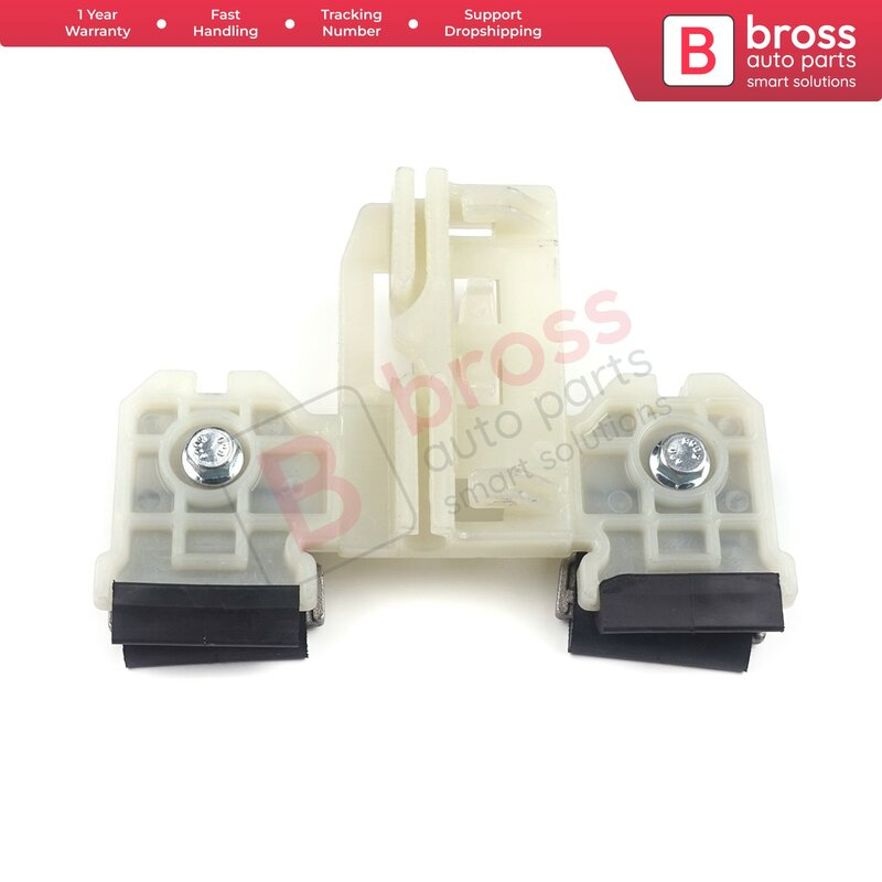 Bross Auto Parts BWR5148 Electrical Power Window Regulator Repair Clips Front Left Driver Side for Skoda Fabia 5J MG 2008 2014
